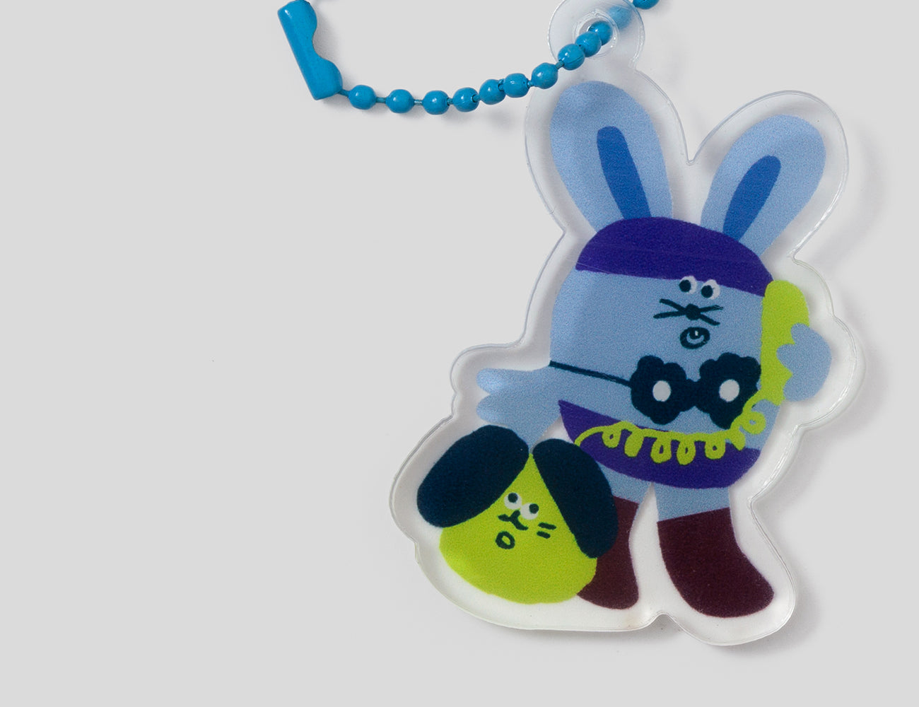 mizi acrylic key-ring (bra bunny)