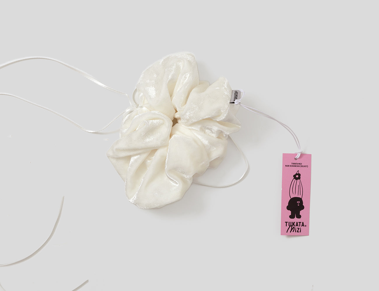 mizi hair scrunchie (white)