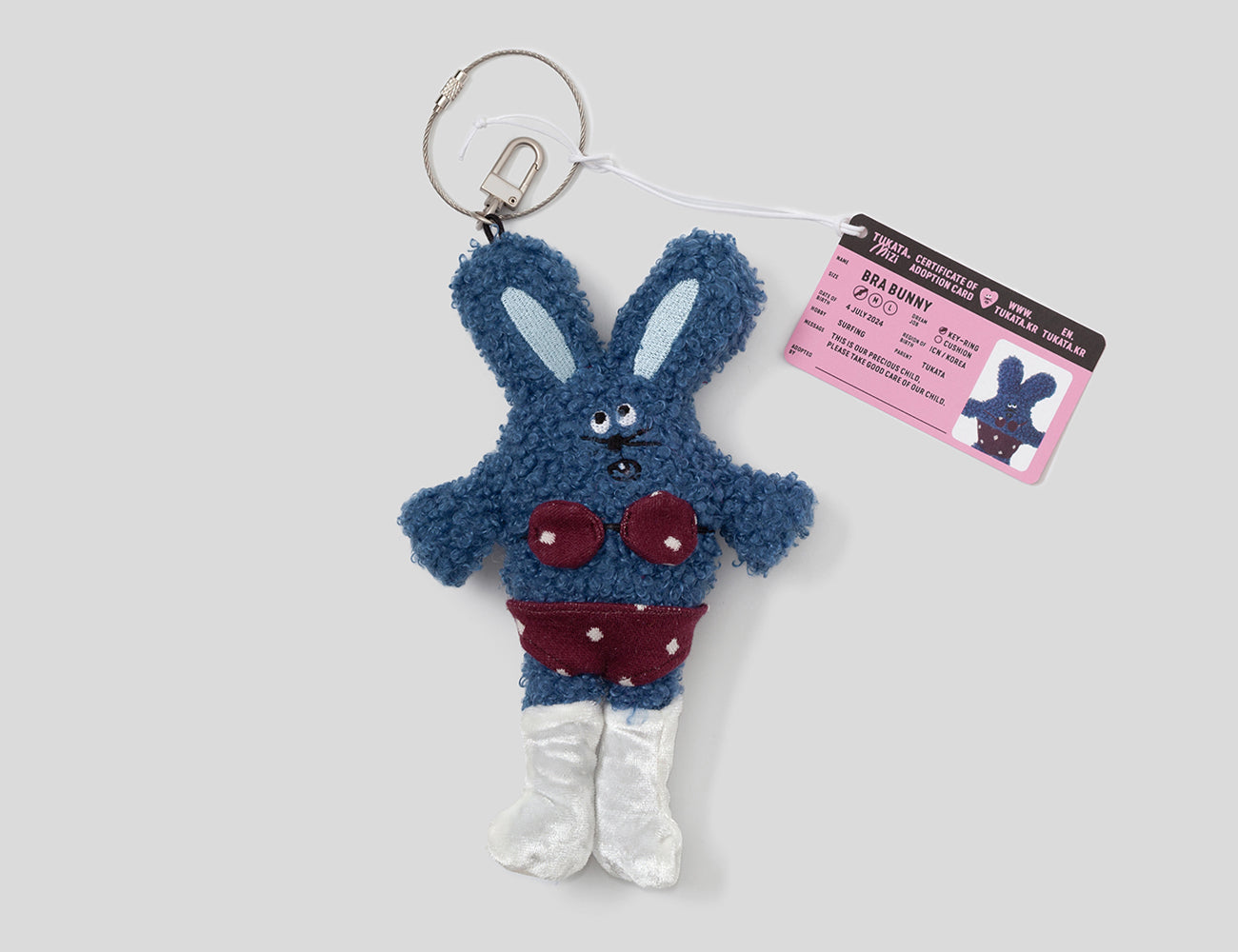 bra bunny (small) doll key-ring