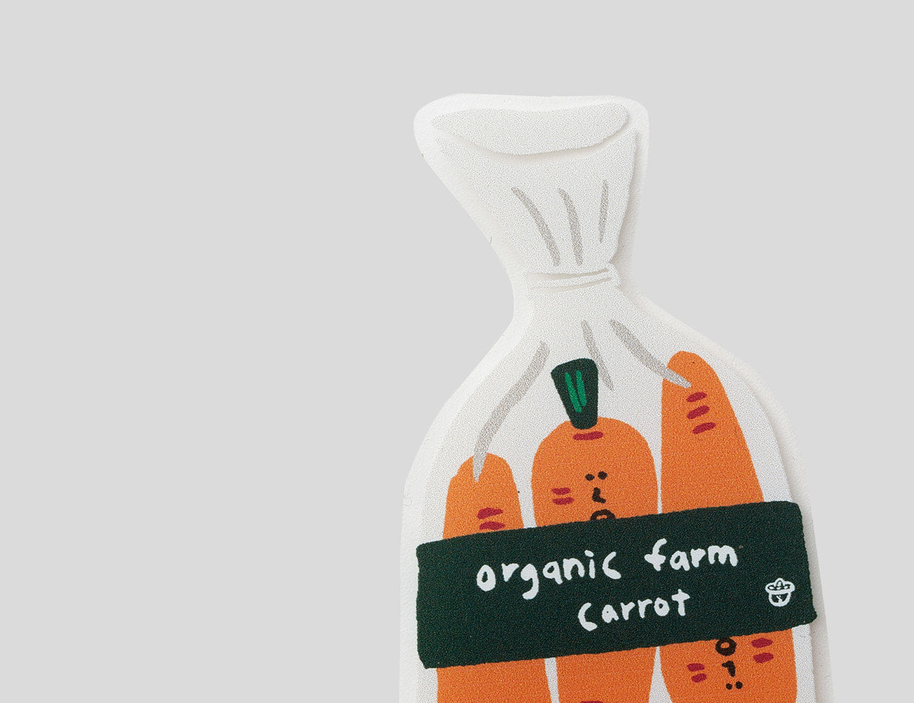farm single sticker (carrot)