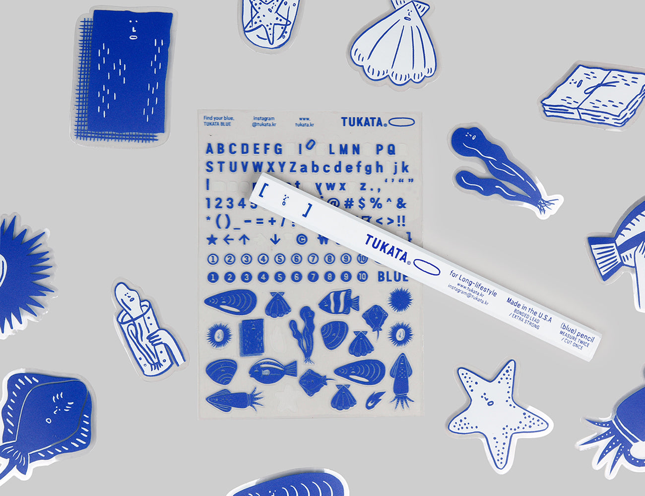 blue single sticker (taeng)